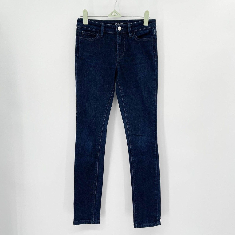 Kate Spade Saturday The Skinny Jean Medium Wash Size 24 Denim Low Rise Cotton